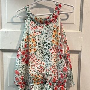 Floral Kids Dress with Multicolor Design